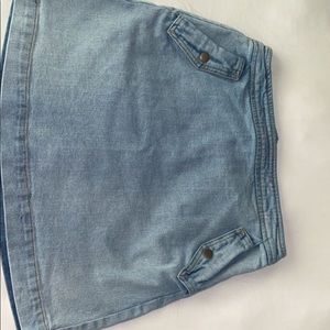 Copper key Jean skirt